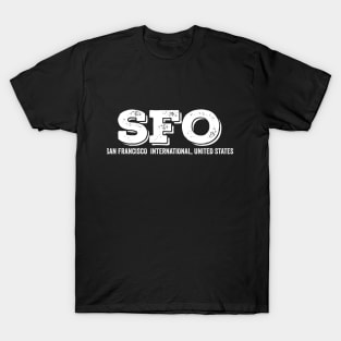 SFO San Francisco International US Airport Code T-Shirt